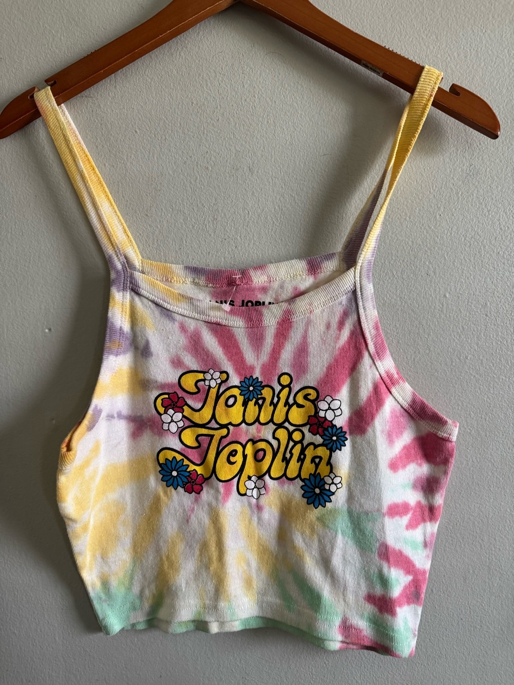 Janis Joplin tie dye crop top size M/L unworn